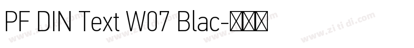 PF DIN Text W07 Blac字体转换 PF DIN Text W07 Blac字体转换